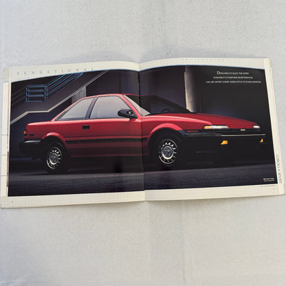 1988 Toyota Corolla Car Sales Brochure Catalog Sport Wagon Sedan GT-S SR5