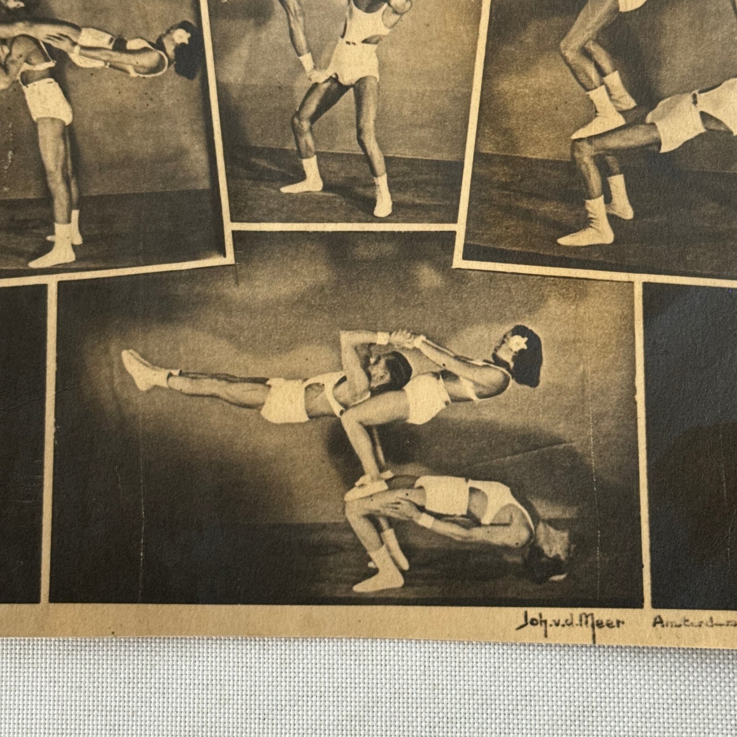 Vintage Circus Acrobat Balancing Act Photo Photograph