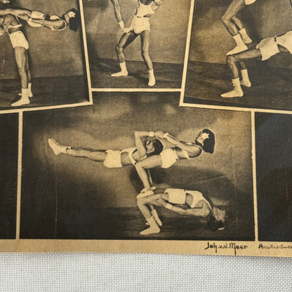 Vintage Circus Acrobat Balancing Act Photo Photograph
