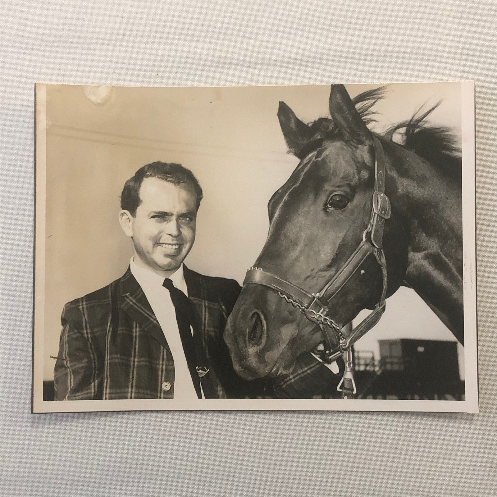 Vintage Horse Racing Photo Photograph Woodbine Racetrack King Gorm Phil Boylen