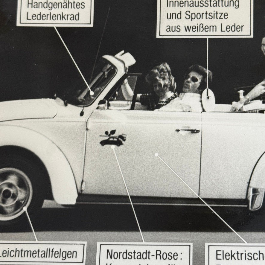 Norstadt Tuning Volkswagen Beetle Convertible Vintage Photo Photograph German