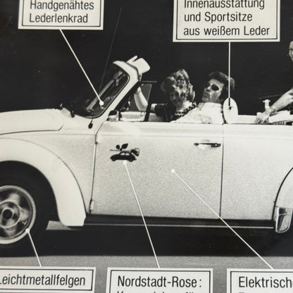 Norstadt Tuning Volkswagen Beetle Convertible Vintage Photo Photograph German