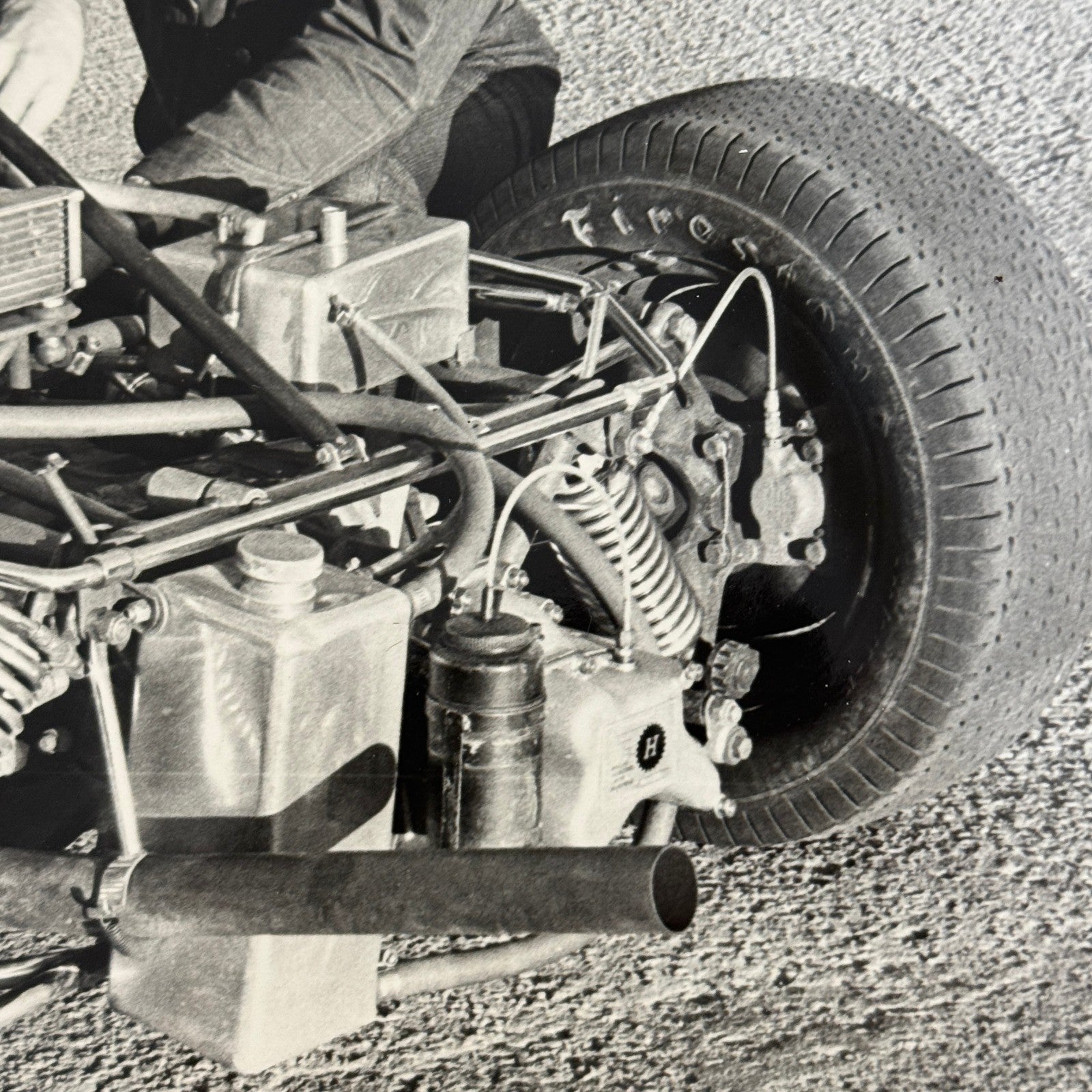 Vintage Car Racing Photo Photograph Print