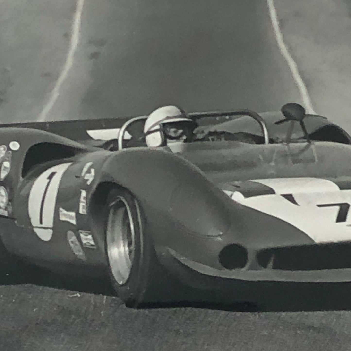 Vintage John Surtees Lola CanAm Racing Car Photo Photograph Bernard CAHIER 
