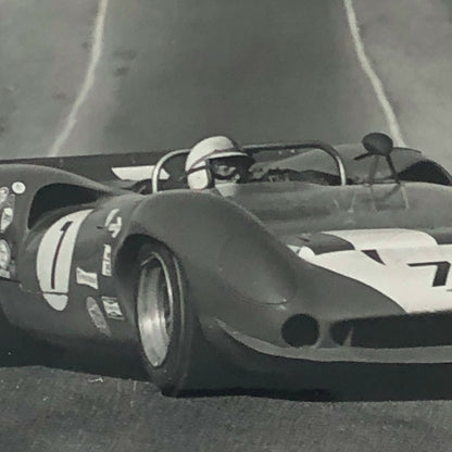 Vintage John Surtees Lola CanAm Racing Car Photo Photograph Bernard CAHIER 