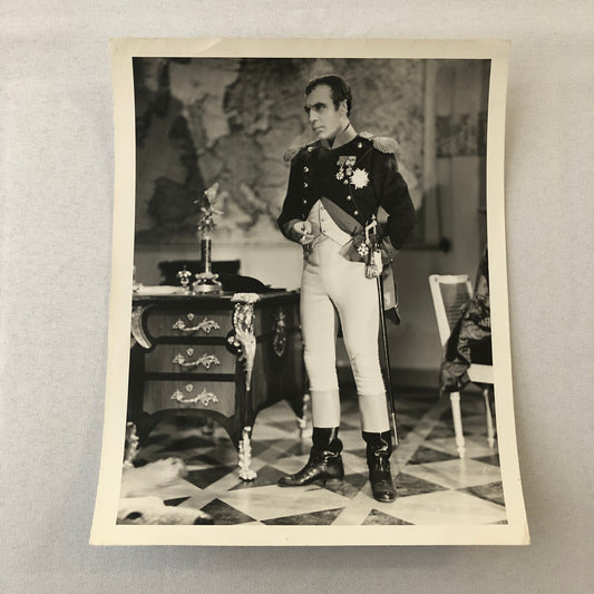 Vintage Actor Photo Photograph Print Charles Boyer in Conquest