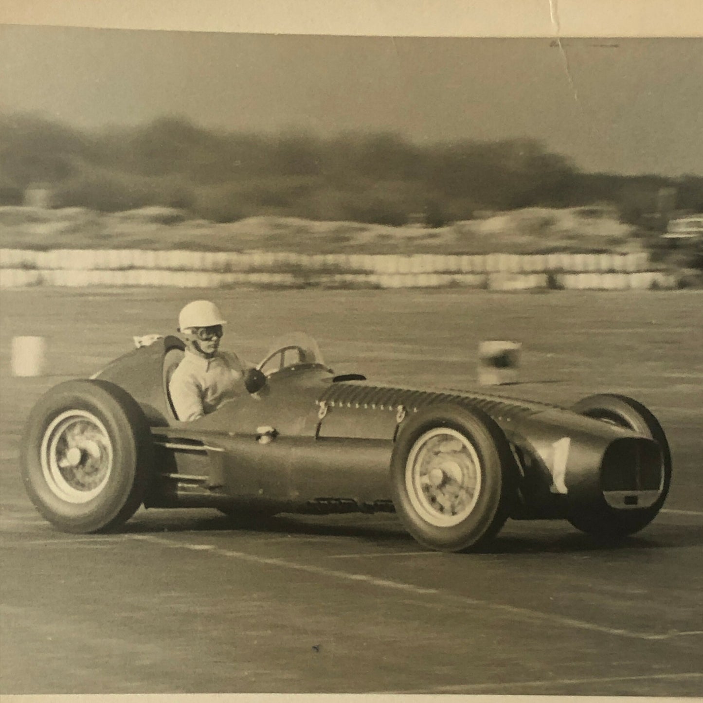 Vintage BRM 1954 Racing Photo Photograph Ron Flockhart Snetterton Spring Meet 