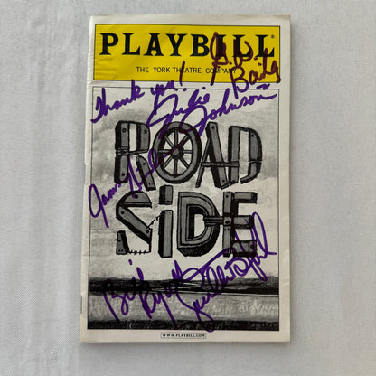 Roadside Cast Signed Program Playbill 2001 5x Signatures Julie Johnson +