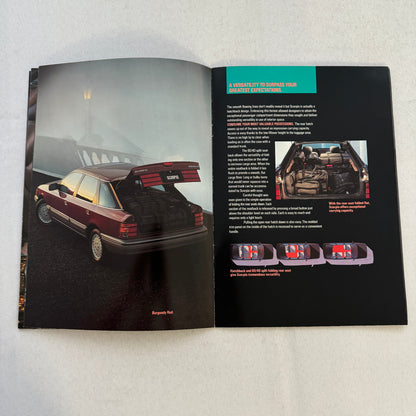 Merkur Scorpio Car Sales Brochure Catalog Advertising