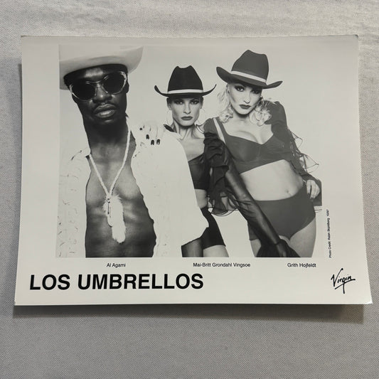 Los Umbrellos Music Publicity Press Photo Photograph Al Agami Grith Hojfeldt