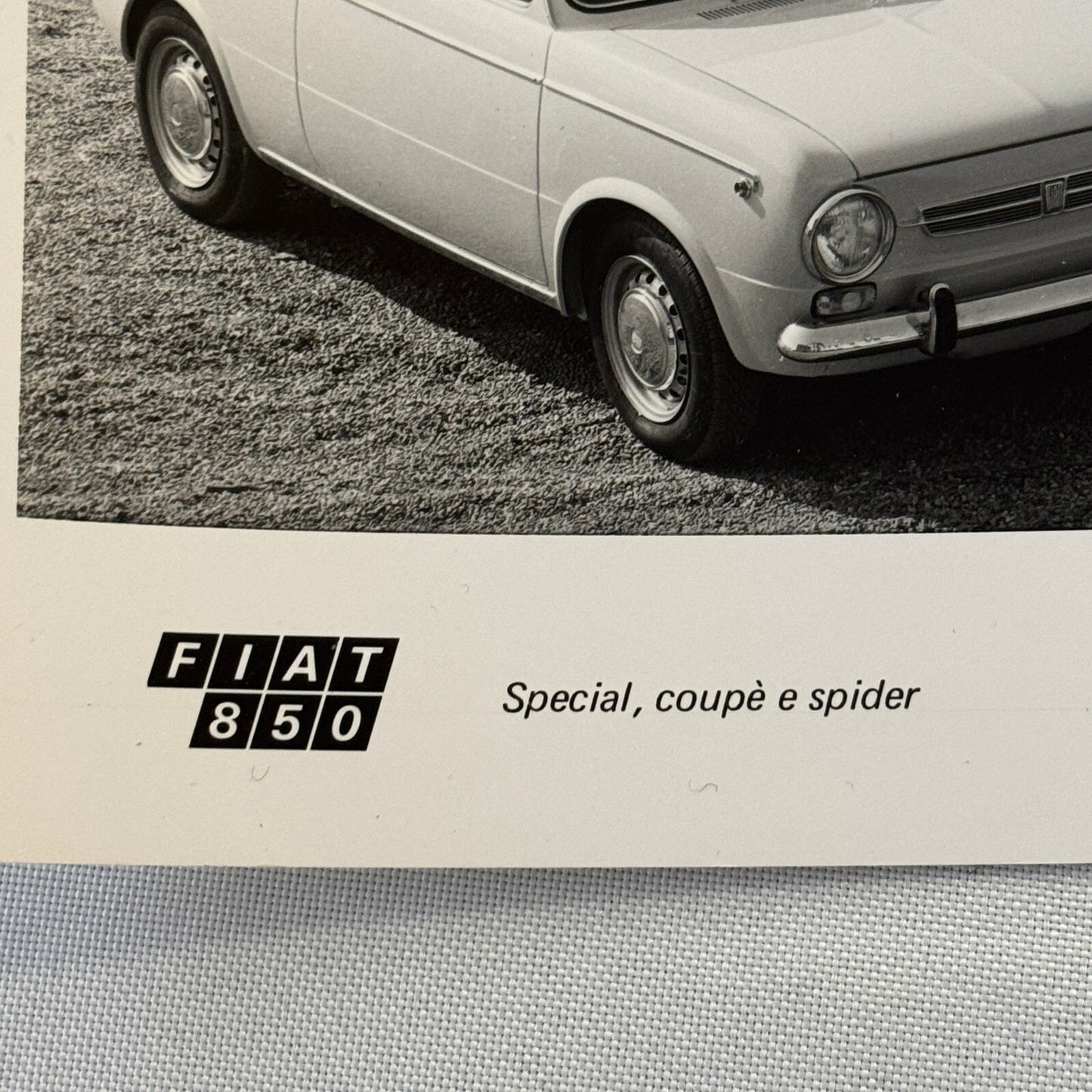FIat 850 Special 850 Coupe and 850 Spider Factory Press Photo Photograph Print