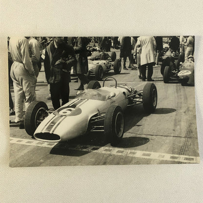 Vintage Grand Prix Racing Car Driver Photo Photograph Print 