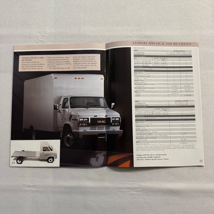 1996 GMC Commercial Truck Brochure Catalog Sierra Pickup Safari Van Vandura