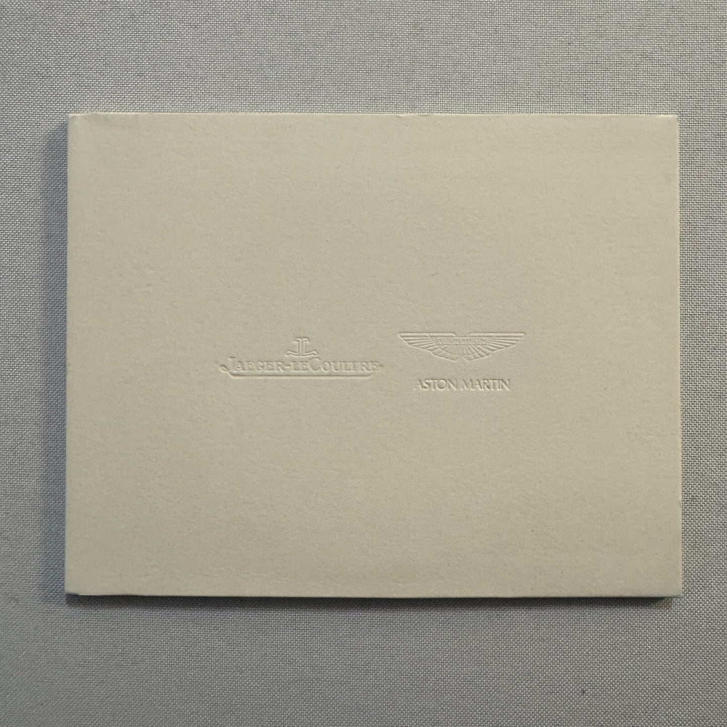 Aston Martin Jaegre Le Coultre Watch Collaboration Press Kit Brochure with CD