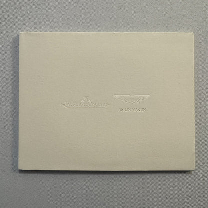 Aston Martin Jaegre Le Coultre Watch Collaboration Press Kit Brochure with CD