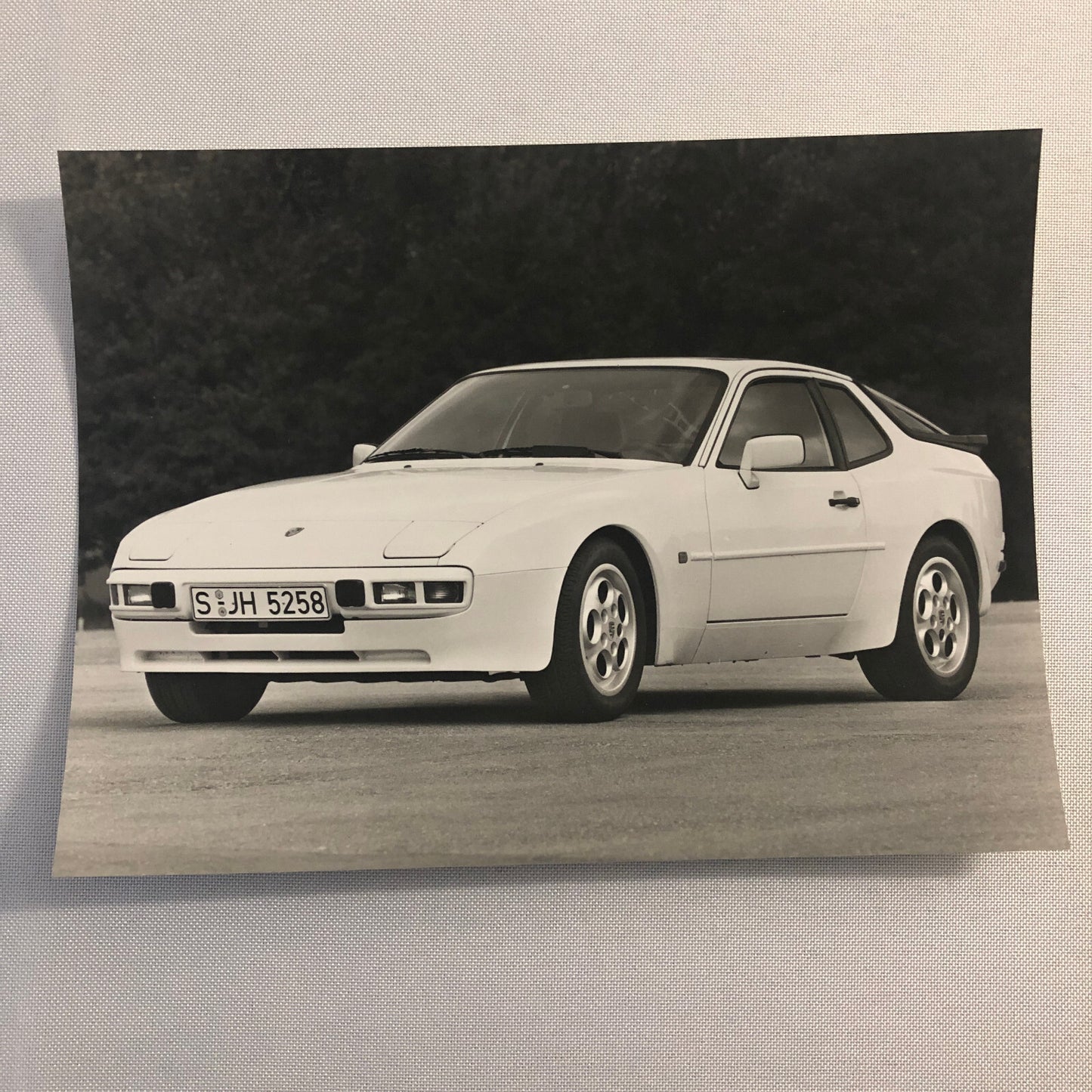 Vintage Porsche 944 Factory Press Photo Photograph Werkfoto