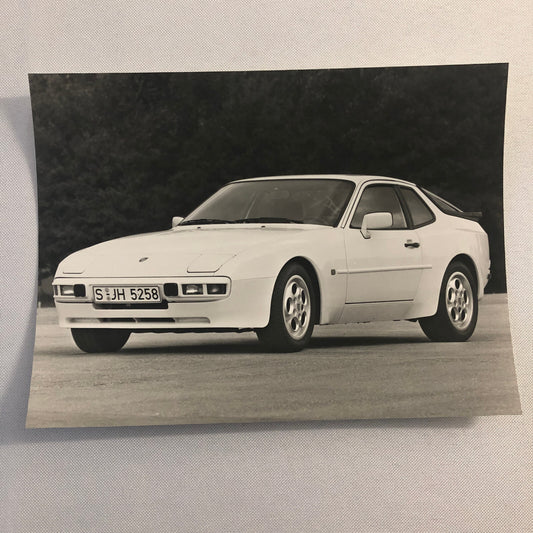 Vintage Porsche 944 Factory Press Photo Photograph Werkfoto