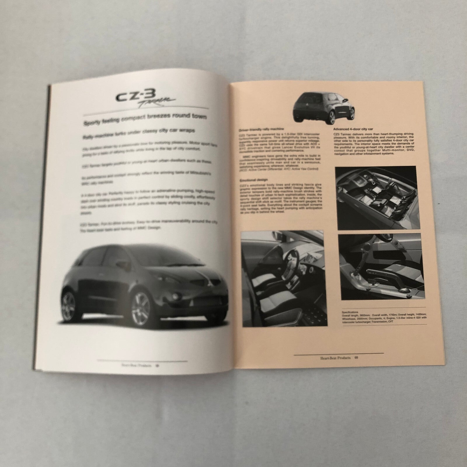 2001 Mitsubishi Concept Car Prototype Press Kit Tokyo Motor Show JDM CZ-3 SUP +