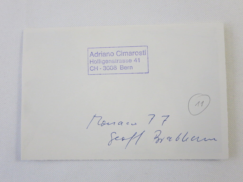 Vintage 1977 Press Photograph Photo Geoff Brabham Monaco Race 