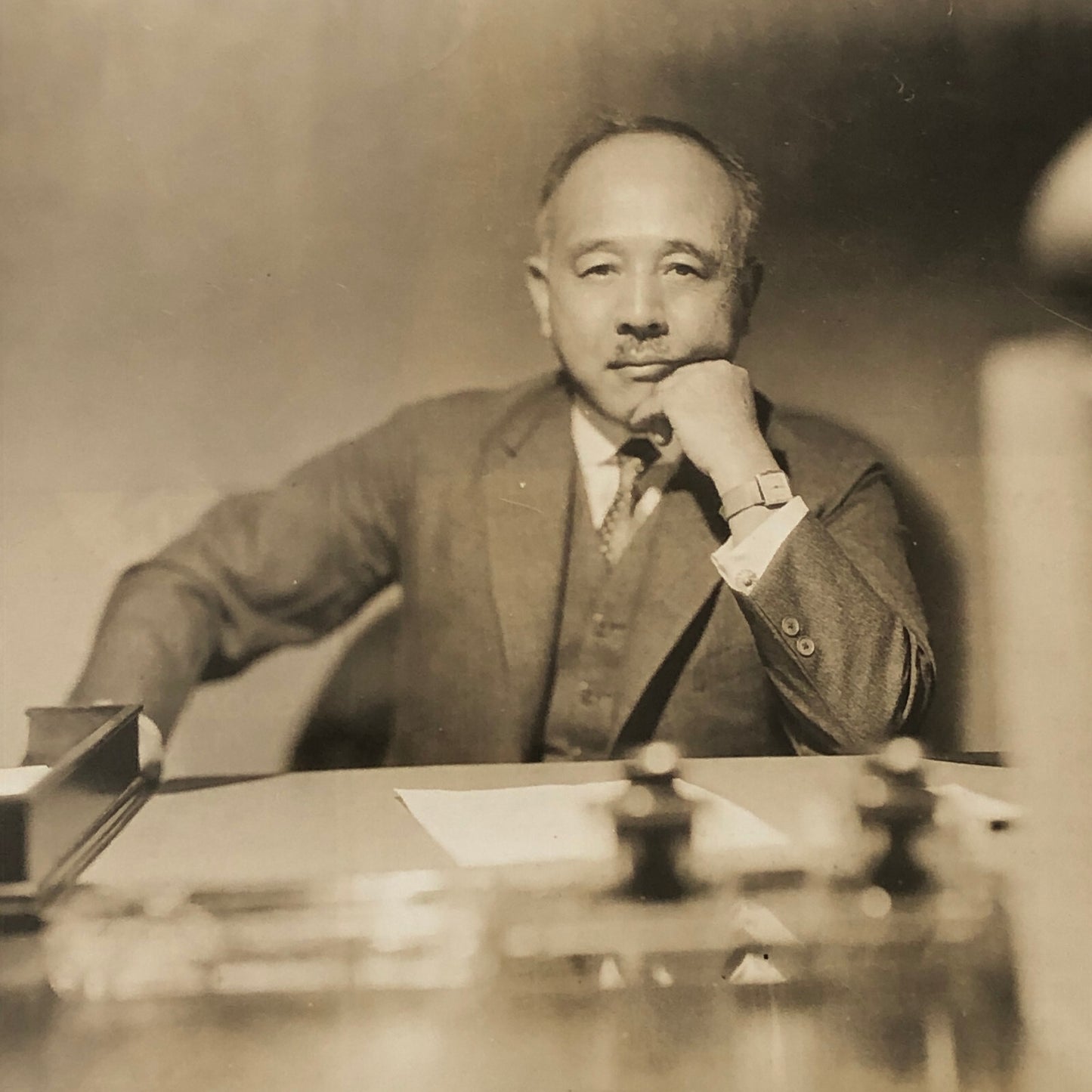 Press Photo Photograph Japanese Ambassador Katsuji Debuchi 1933 Japan Underwood