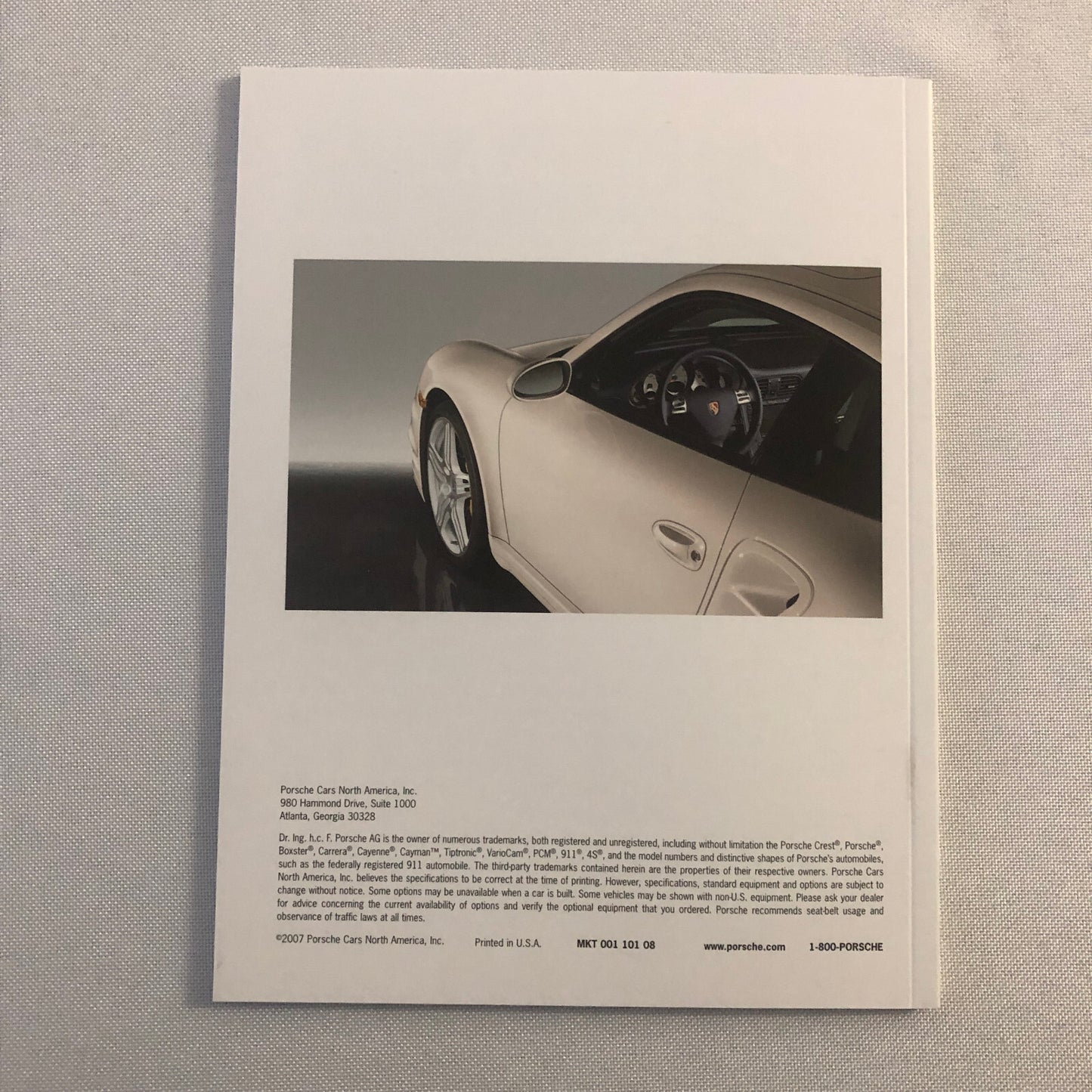 Porsche Factory Accessories Brochure Catalog Cayenne 911 Cayman Boxster 2007 08