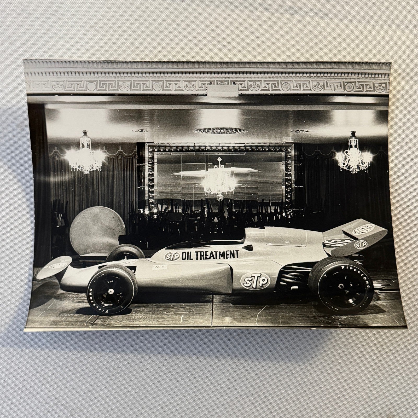 Vintage STP Racing Car Photo Photograph Print Ballroom Display Lot 5x