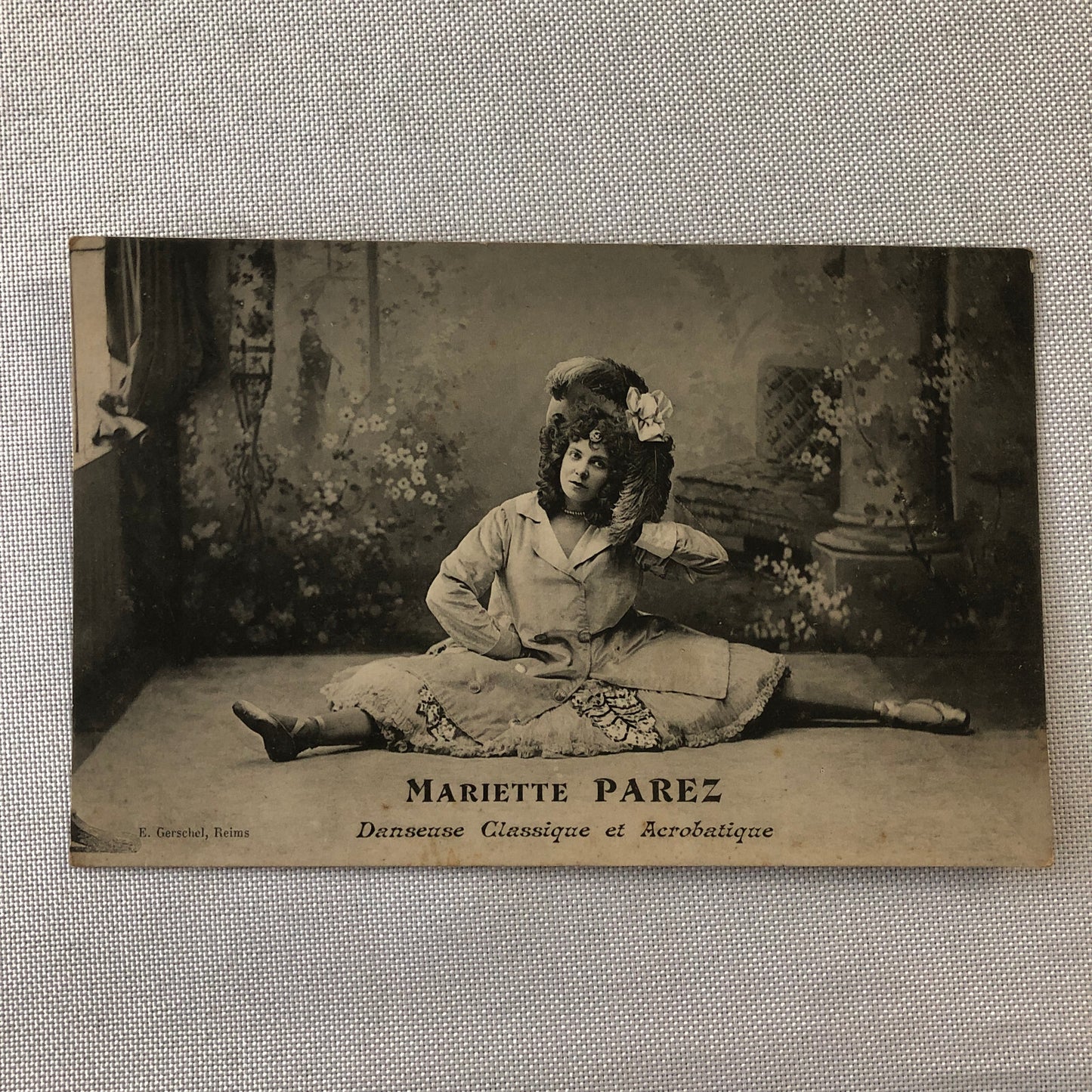 Circus Performer Dancer Acrobat Mariette Parez Postcard Post Card Vintage