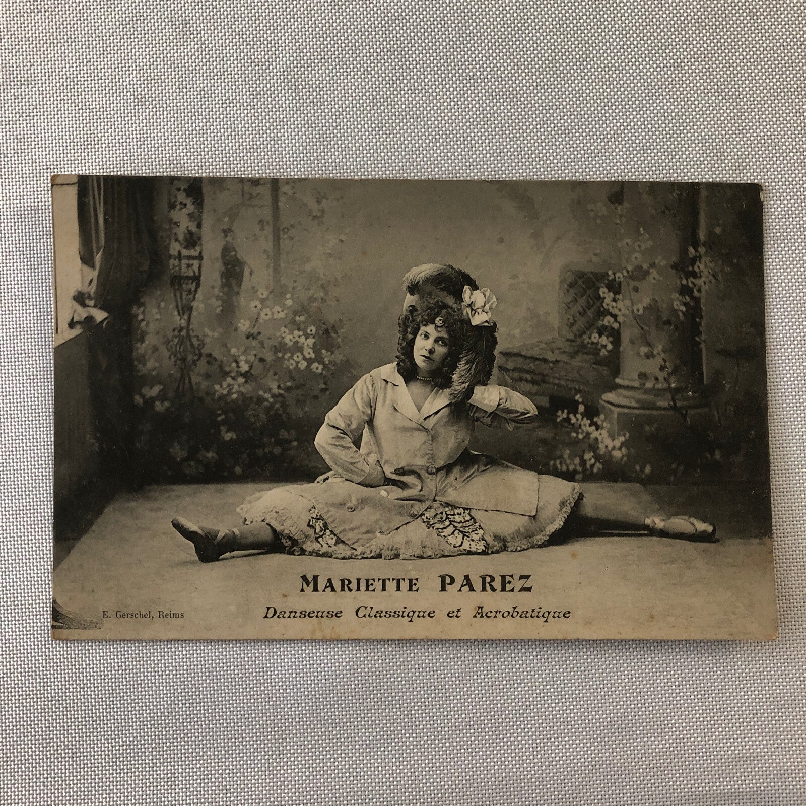 Circus Performer Dancer Acrobat Mariette Parez Postcard Post Card Vintage