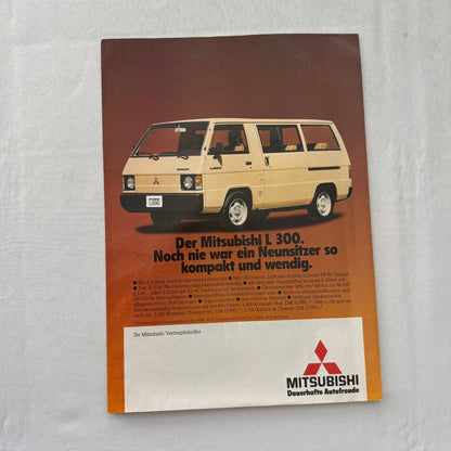 Vintage Mitsubishi Car Press Kit Photos Brochure Galant Lancer Turbo Colt GERMAN