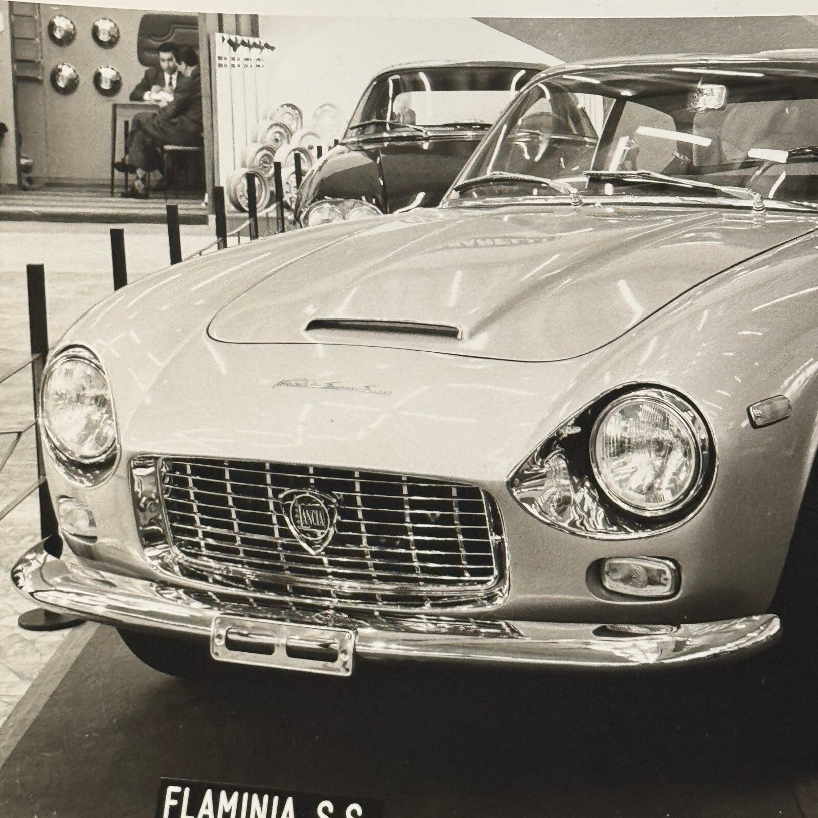 Lancia Flaminia Super Sport Zagato Car Photo Photograph Print Vintage