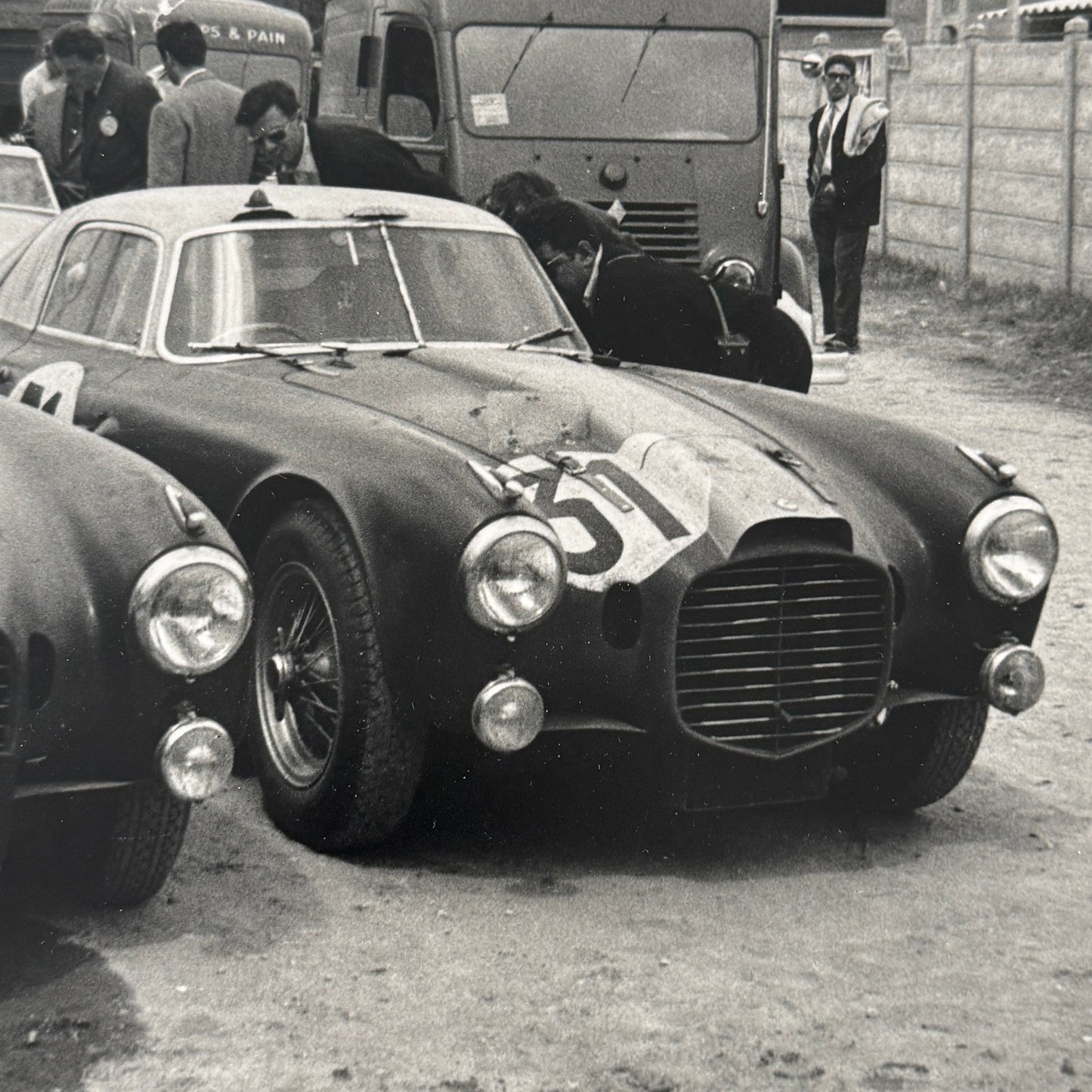1953 LeMans Racing Photo Photograph Lancia D20C Cars Louis Chiron MODERN Print