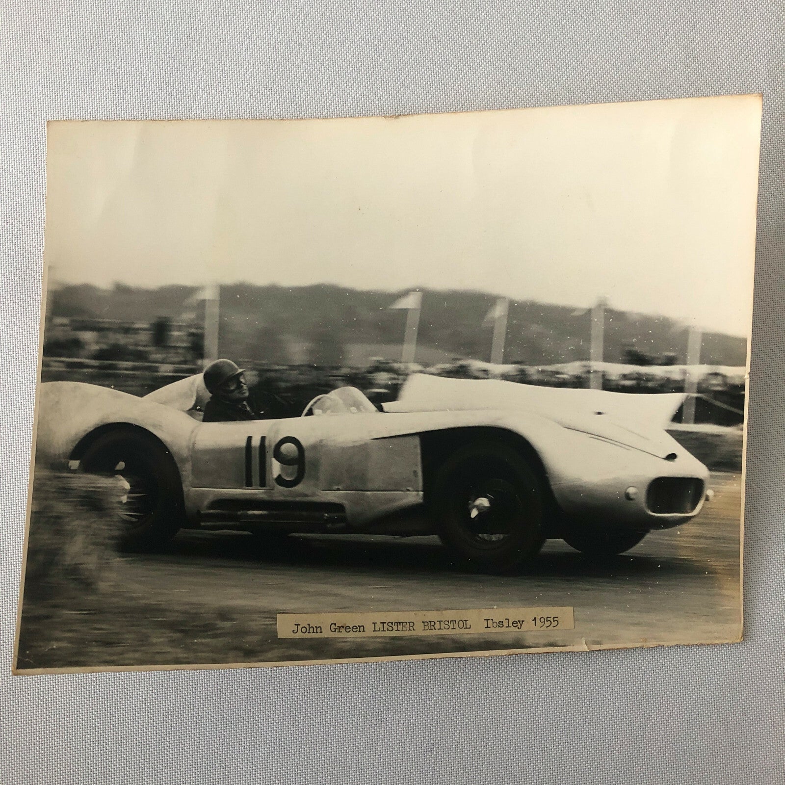 1955 John Green Lister Bristol Ibsley Racing Car Photo Photograph Image 