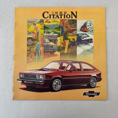 1982 Chevrolet Citation Car Sales Brochure Catalog Chevy X11 X-11