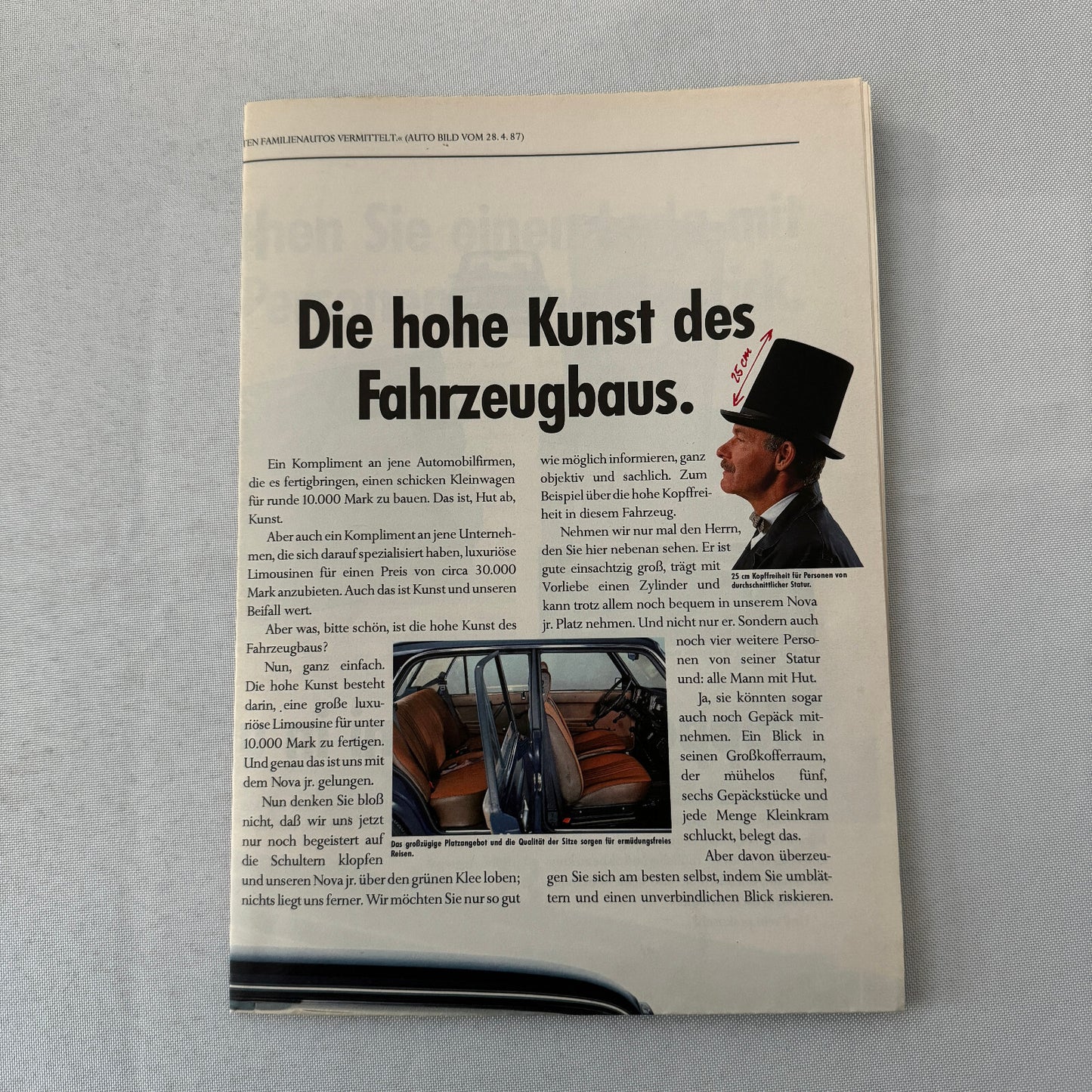 Lada Nova Car Sales Brochure Catalog Poster GERMAN Text