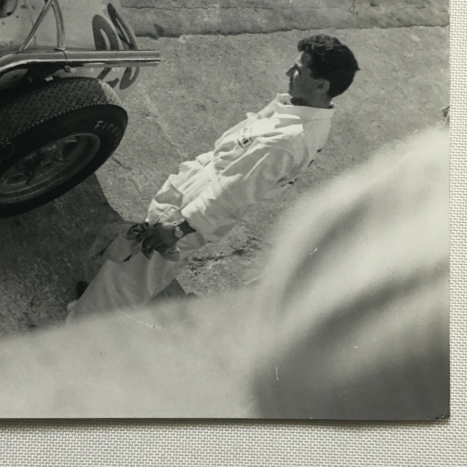 Vintage Racing Photo Photograph AJ Foyt Dean Van Lines Special Car JM Fangio 