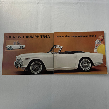 Triumph TR4A Sports Car Roadster Sales Brochure Catalog Advertising TR4 A