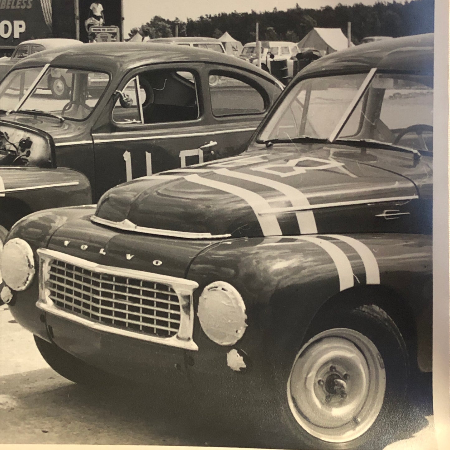 Vintage Volvo Racing Car Photo Photograph Print