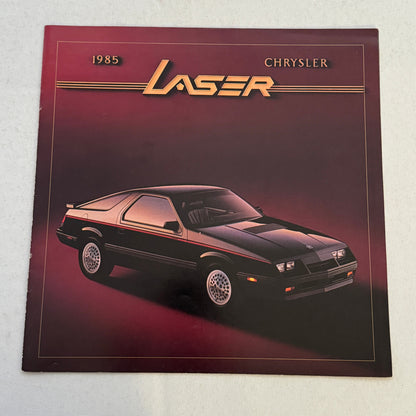 1986 Chrysler Laser Sports Car Sales Brochure Catalog Advertising XE