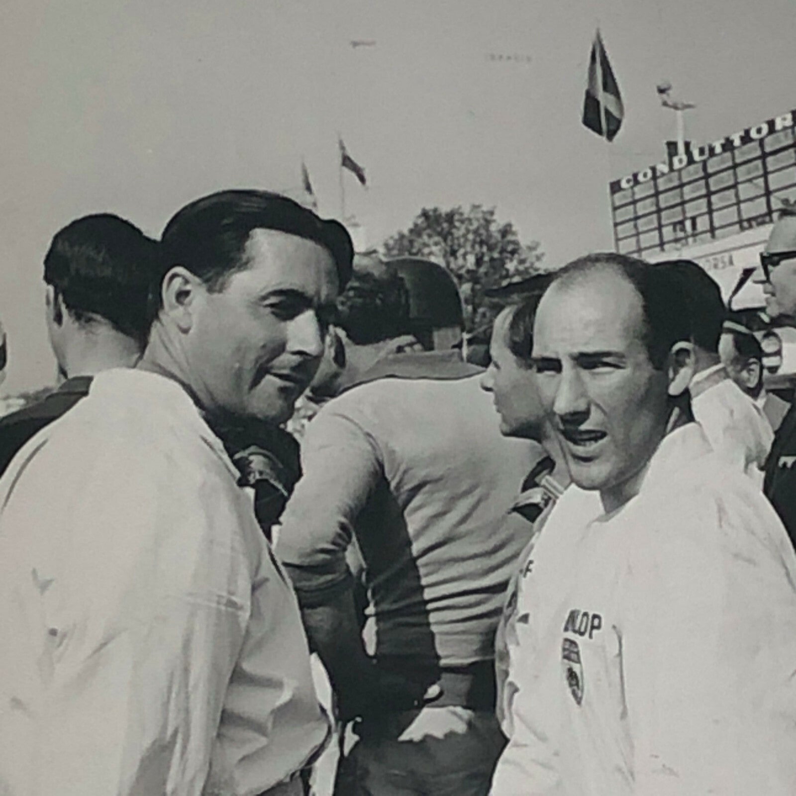 Vintage Grand Prix Racing Driver Photo Photograph Stirling Moss Tony Brooks + 