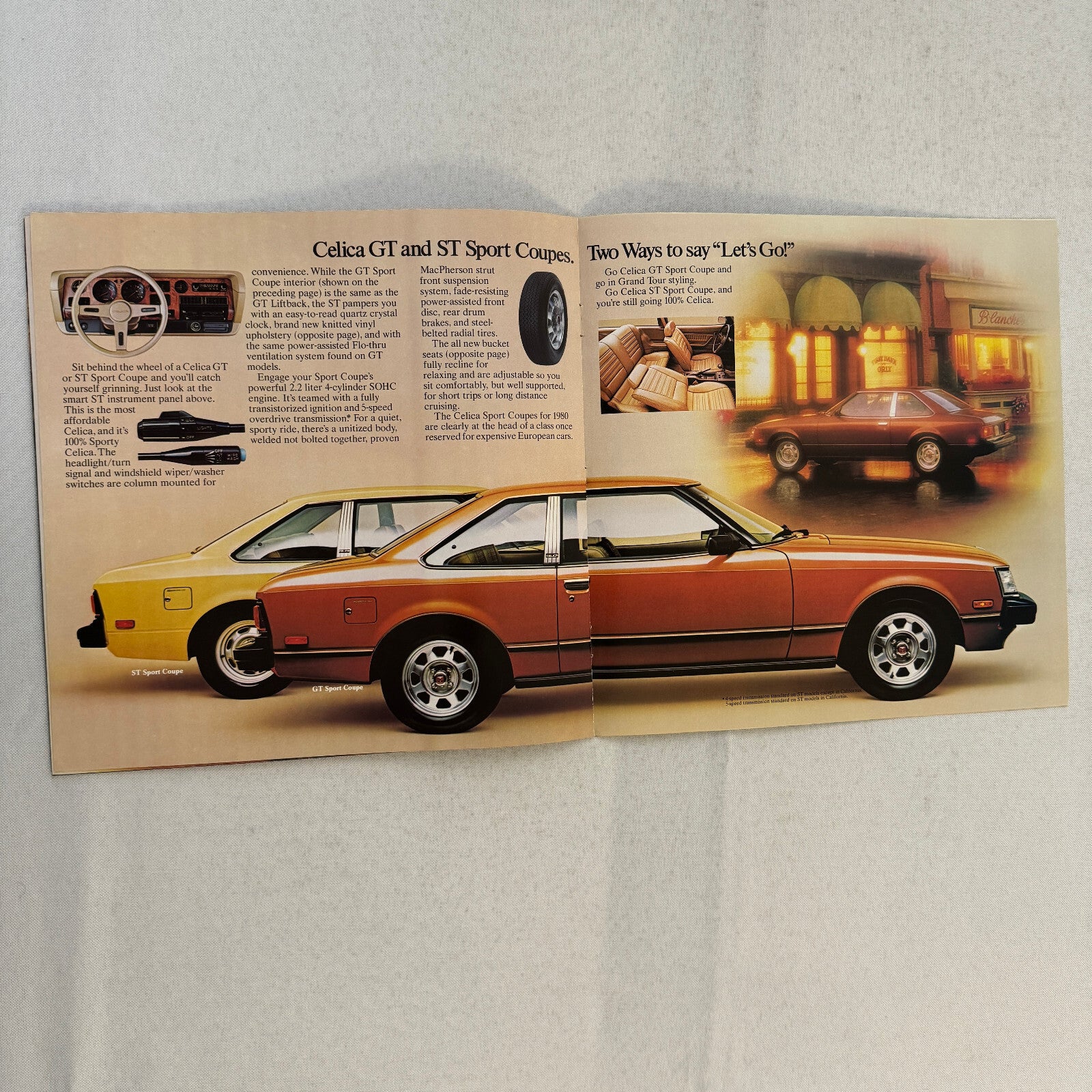 1980 Toyota Celica Car Sales Brochure Catalog GT Liftback ST Sport Coupe