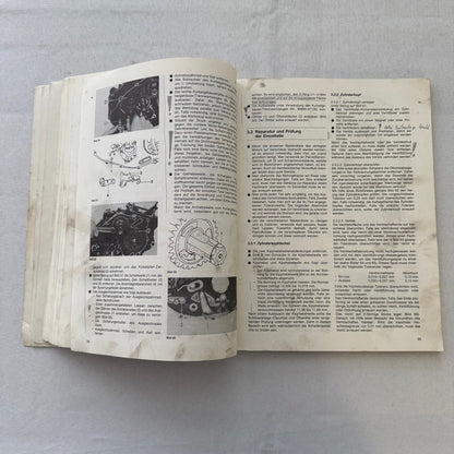 Vintage Yamaha XT550 Motorcycle Bike Repair Manual Book XT 550 GERMAN