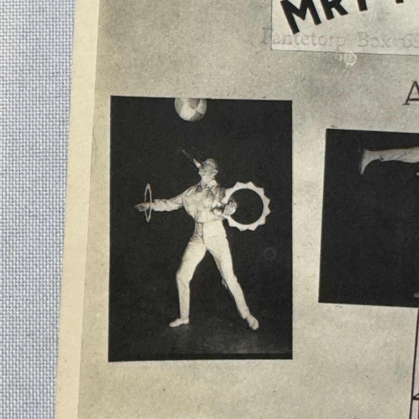 Vintage Circus Juggling Balancing Act Flyer Mrallano