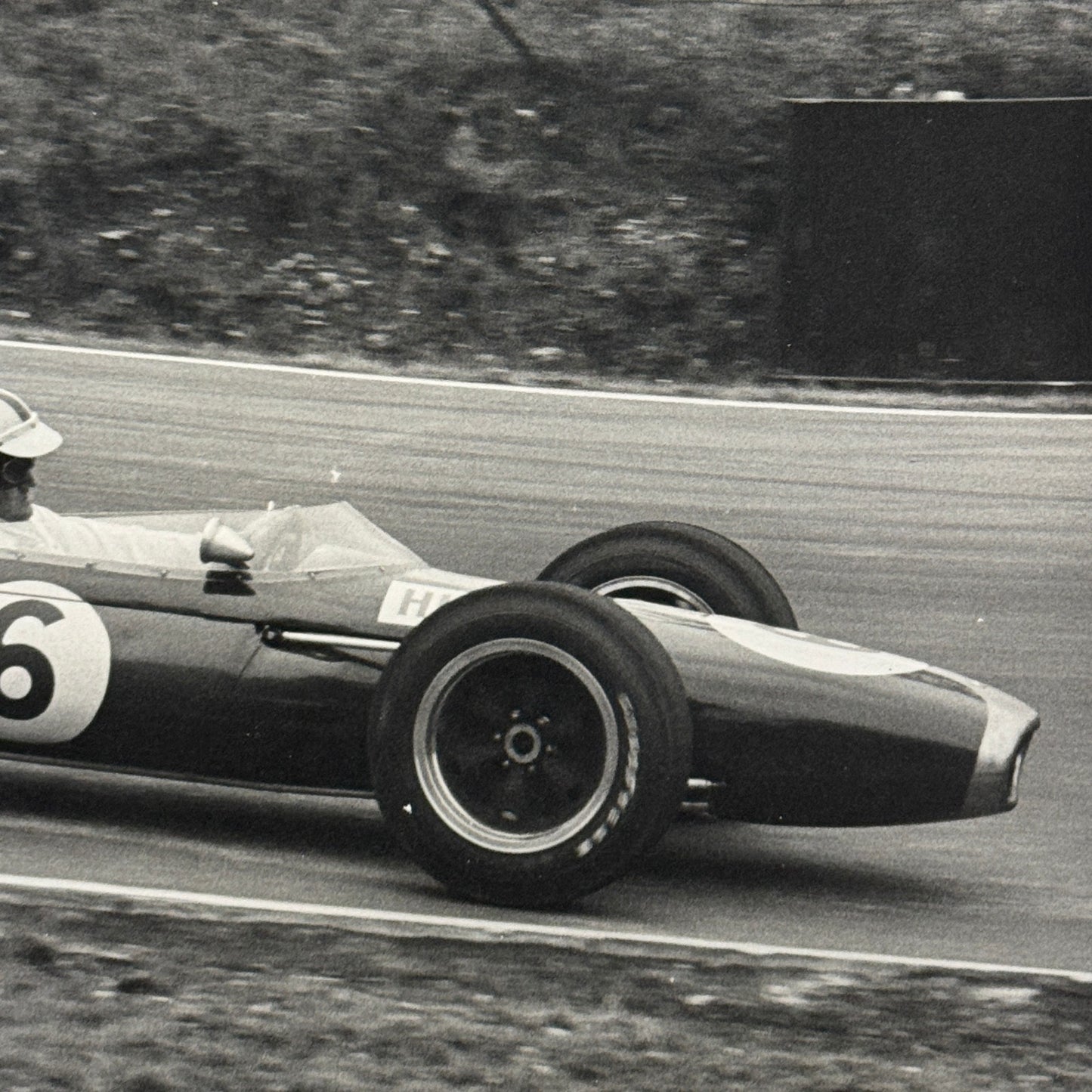 Vintage Racing Photo Photograph Denny Hulme Brands Hatch Grand Prix 1966 Brabham