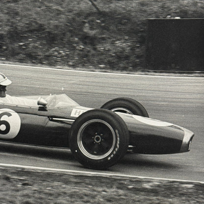 Vintage Racing Photo Photograph Denny Hulme Brands Hatch Grand Prix 1966 Brabham