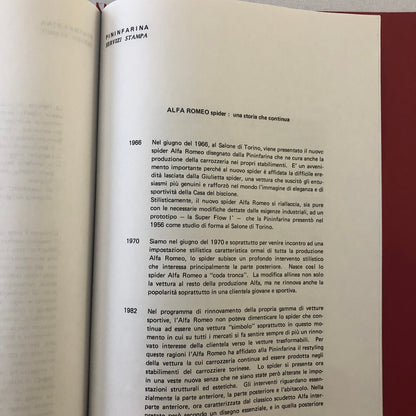 1983 Pininfarina Design Press Kit with Photos Alfa Romeo Spider Fiat Spider +