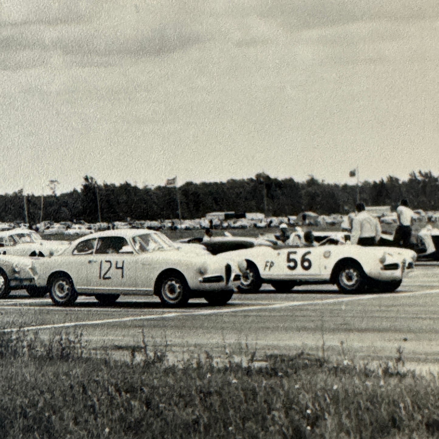 Vintage Racing Photo Photograph Alfa Romeo Porsche MG MGA
