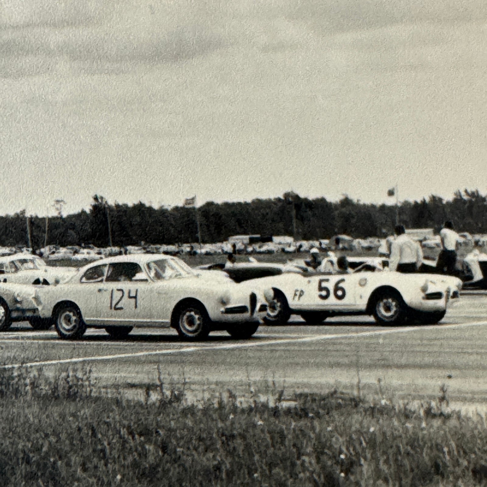 Vintage Racing Photo Photograph Alfa Romeo Porsche MG MGA