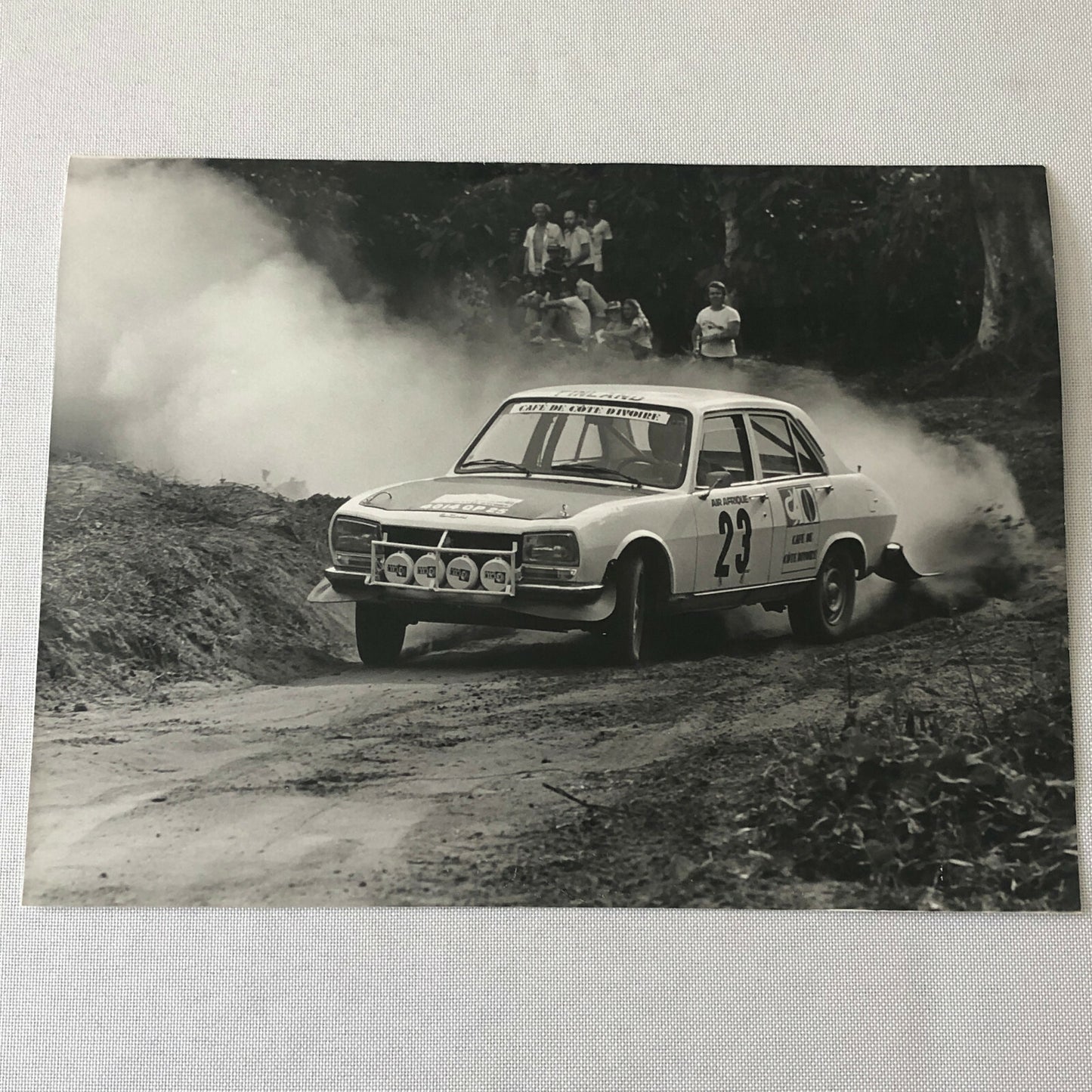Vintage Rally Racing Photo Photograph 1974 Rallye du Bandama Car