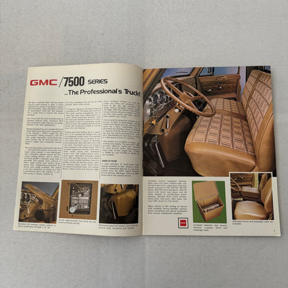 GMC 7500 Series Truck Sales Brochure Catalog Advertising Vintage