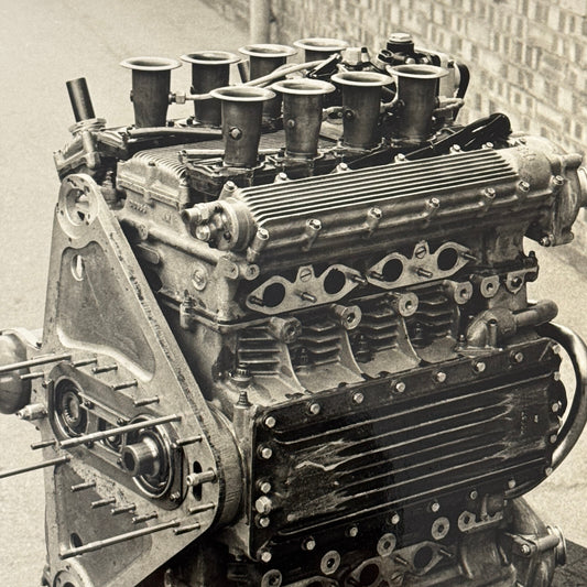 BRM H16 Grand Prix Racing Car Engine Photo Photograph Print Vintage